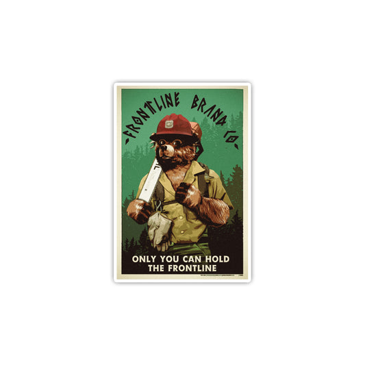 Hot Shot Smokey Bear Sticker