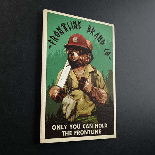 Hot Shot Frontline Smokey Bear Canvas Print