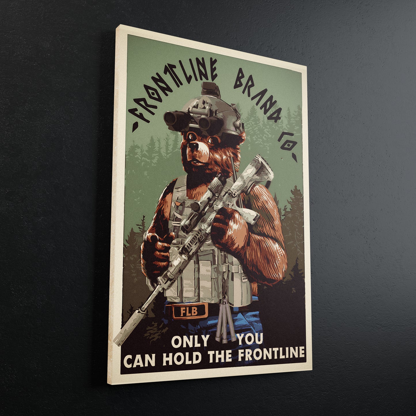 Operator Frontline Smokey Bear Canvas Print